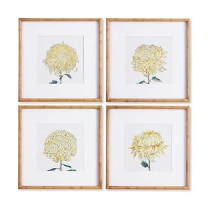 Chrysanthemum Prints, Set Of 4 - Picture 1 of 1