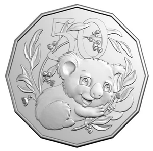2025 Australian BABY set - Fifty 50c cent coin KOALA Aussie Bubs RAM mint UNC - Picture 1 of 2
