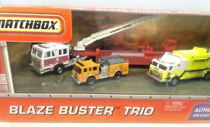 Matchbox Blaze Buster Trio Hillsborough Command Pierce Dash Fire Truck SLO Aeria