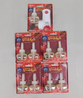 9ct Glade PlugIns Scented Oil Refills Bonus Warmer - Autumn Spiced Apple #9105 - Image 1 of 4