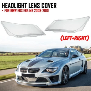 Repuesto de cubierta transparente de lente izquierda y derecha para BMW E63 E64 M6 2008-2010 - Imagen 1 de 11