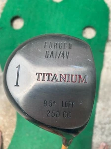 Forged 6AI/4V Titanium 9.5 Loft 250CC 1 Fairway Wood/Driver ProForce 65 Gold - Picture 1 of 9