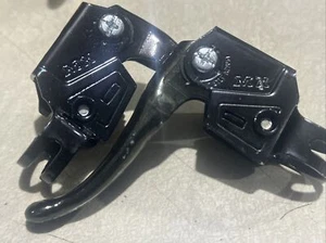Vintage MX Brake set Level Black OG Old School BMX 70s 80s Race 22.2 - Picture 1 of 3