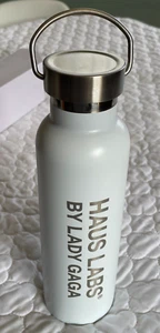 Lot of 10 - Haus Labs Makeup By Lady Gaga Insulated Water Bottle White Aluminum - Picture 1 of 5