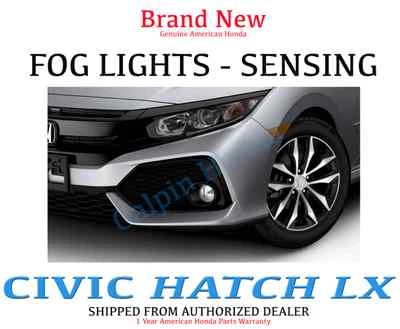Luces antiniebla originales Honda Civic hatchback (LX) 2017-2018 de fábrica - detección Foto 1 de 2