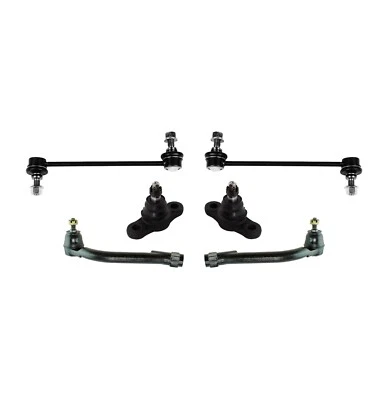 6 Pc Kit for Kia Optima Magentis Front Outer Tie Rod Ends Sway Bars Ball Joints - Image 1 of 4