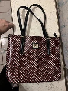 Bolso de mano Anne Klein blanco y negro - Imagen 1 de 7