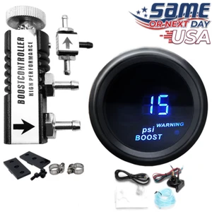 Boost Control Kit Digital 0-30 PSI 52mm Gauge, BLACK In-Cabin MBC Controller - Bild 1 von 6