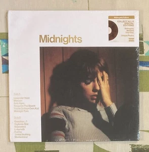 Taylor Swift SEALED LP Midnights 2022 Mahogany Marbled Vinyl M/M - Imagen 1 de 3