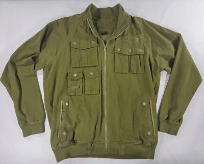 Chaqueta de bombardero COOGI Australia verde estilo militar para hombre talla L usada en excelente estado ¡Rara! Foto 1 de 4