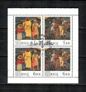 SWEDEN Scott's 2119a ( 4v ) Europa F/VF Used Booklet Pane ( 1995 ) - Picture 1 of 1