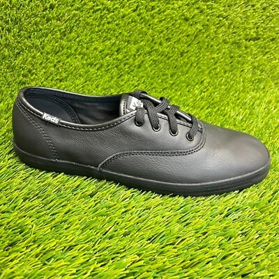 Keds Champion Originals Womens Size 7.5 Black Athletic Leather Shoes Sneakers - Image 1 of 4