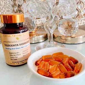 1X Premier Edition Glucenta Diamond Whitening Glowing Softgel (50 Kapseln) ~ Express - Bild 1 von 14