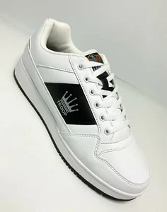 Zapatillas bajas para hombre Troop Destroyer blancas | negras nuevas con etiquetas - Imagen 1 de 7