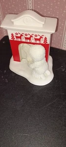 SNOWBABY PORCELAIN FIGURINE- HANGING BY THE CHIMNEY WITH CARE-NEW IN BOX-2022 - Picture 1 of 3
