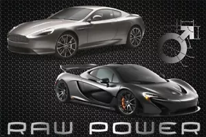 EXOTIC EUROPEAN SPORTS CAR collectors poster RAW POWER beauty refined 20x30 - Picture 1 of 1
