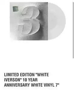 Post Malone White Iverson Presale 10-Year Anniversary 7" Vinyl LP 3000 - Bild 1 von 1