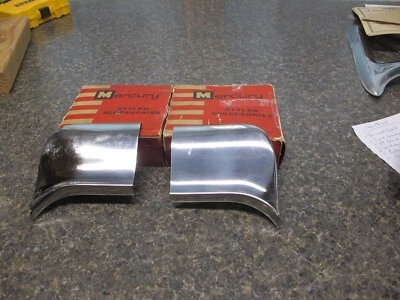 1960 Mercury NOS Rocker Moulding Extensions Tips Monterey Montclair Novo FoMoCo - Imagem 1 de 4