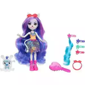 Enchantimals Glamorous Zemira's Zebra Hairstyles Game Set - Picture 1 of 6