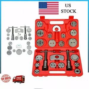 22PCS Universal Disc Brake Caliper Rewind Brake Piston Wind Back Tool Kit USA - Foto 1 di 15
