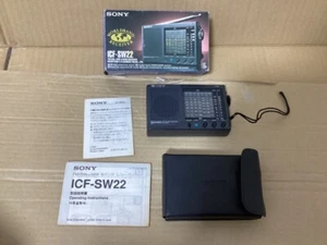 Sony ICF-SW22 SW/FM/AM Portable Radio Black Japan ver. Working - Picture 1 of 9