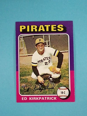 1975 Topps Mini Ed Kirkpatrick Pittsburgh Pirates #171 EX-NM ⚾ - Image 1 of 4