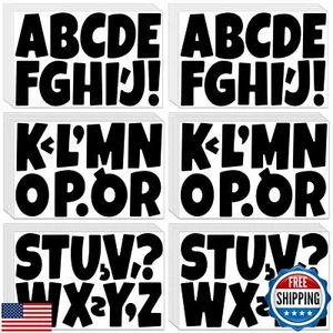 504 PCS Bulletin Board Letters 42 Sheets Large Letter Stickers Vinyl Waterpro - Picture 1 of 5