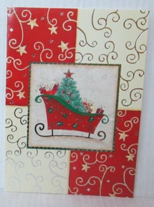 SLEIGH FULL OF PRESENTS Paper Magic Christmas Greeting Card w/ Envelope MG93 - Picture 1 of 3