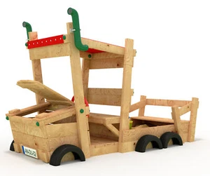 Sandkasten AUTO - LKW - Sandbox - Spielhaus - Spielbox - Buddelkiste von bibex® - Bild 1 von 20