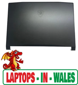 OOS GENUINE MSI GF66-12UE LCD SCREEN LID REAR BACK PLASTIC COVER BLACK - Picture 1 of 10