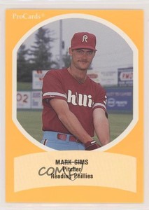 1990 ProCards Eastern League All-Star Game Mark Sims #EL-22