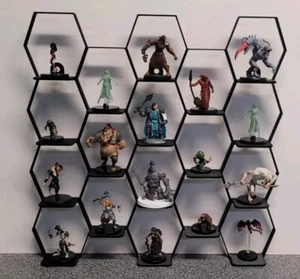 D&D Miniature Display Rack - 3d Printed - ANY COLOR - Holds 18 figures dnd  - Picture 1 of 5