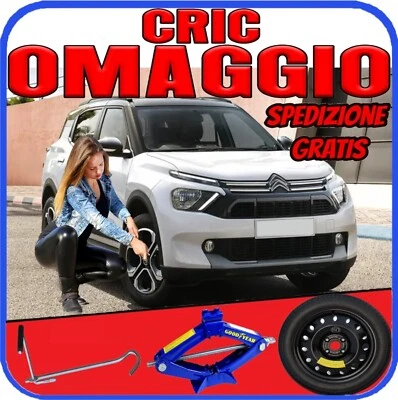 Ruotino Di Scorta 4Fori Misura Ruota Da 17 Per Citroën C3 Aircross Con Kit Cric - Imagen 1 de 4