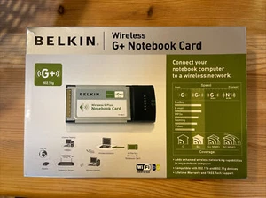 Belkin Wireless G+ G Plus Notebook Card Wi-Fi Apple Powerbook G3 G4 Airport Card - Picture 1 of 7