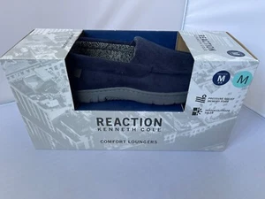 KENNETH COLE Reaction Memory Foam Slippers Navy indoor/outdoor Loungers M 8-9 - Picture 1 of 6