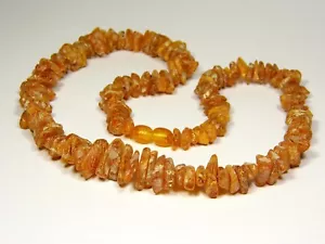 Collar ámbar báltico 18" marrón para hombre mujer crudo sin pulir áspero natural 5402 - Imagen 1 de 5