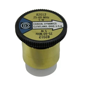Elemento vatímetro Slug 5 vatios 25-60 MHz para Bird 43 Coaxial Dynamics 82012 (5A) - Imagen 1 de 3