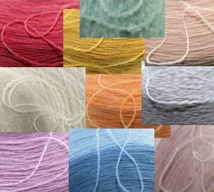 100g Kaschmirwolle Nm. 2/28 Cashmere 100%Kaschmir Kone Strickmaschine Weben - Bild 1 von 79