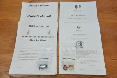 QUAD 22 preamplifier rebuild restoration recap upgrade kit repair capacitor - Image 1 of 4