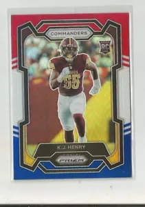 Panini Prizm K.J. 2023 HENRY Prizm rosso bianco e blu - Foto 1 di 1