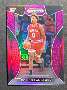 2019-20 Panini Prizm Draft Picks Purple Prizm #16 Romeo Langford RC Celtics