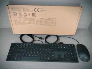 Wired USB ultra-thin PC keyboard and mouse kit for hp tpc-p001k / tpc-p001k - Bild 1 von 22