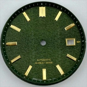 Modified 33mm Green Datejust Watch Dial No Lume Compatible with NH35 NH36 Moveme - Bild 1 von 1