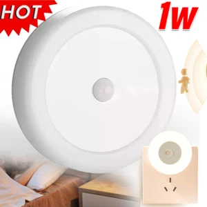 1 StüCk LED Nachtlicht mit Bewegungsmelder Steckdose Nachtlampe Steckdosenlicht - Bild 1 von 15