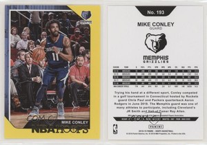 2018-19 Panini NBA Hoops Yellow Mike Conley #193