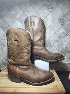 Laredo Paris 4242 Men's Brown Leather Western Cowboy Boots Size 11.5 D - Picture 1 of 12