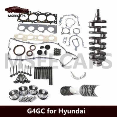 Kit completo de reconstrucción de motor para Hyundai Elantra Tiburon Kia Soul 2,0 L 2000-2011 Foto 1 de 4