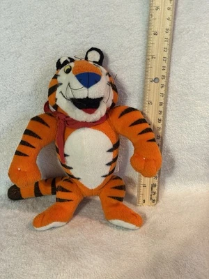 Tony the Tiger 毛绒 Kellogs 谷物填充动物玩具 复古 1997 — 第 1/4 张图片