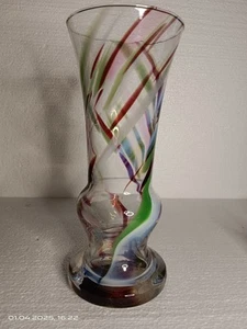 Vase Glas Farbe 25 cm Design Murano Style Art Deco Wohnen Neu - Bild 1 von 1
