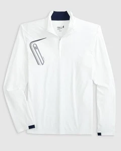 johnnie-O Sabino Performance 1/4 Zip Pullover White Size L - Picture 1 of 1